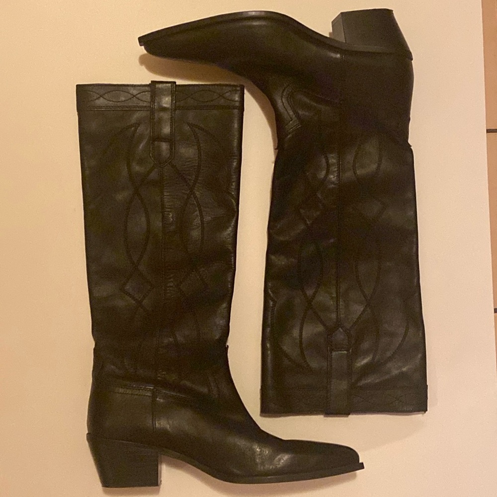 Zara cowboy boots SZ 41/ US women’s 11
